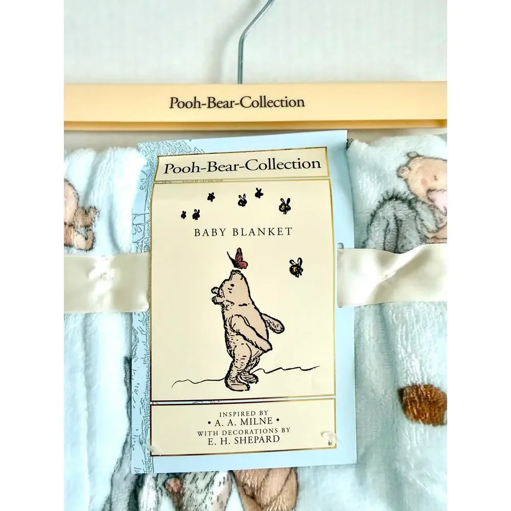 New Pooh Bear Collection Winnie The Pooh Sports Thick Baby Blanket 30